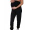 Спортивні штани-джогери для вагітних Чорні